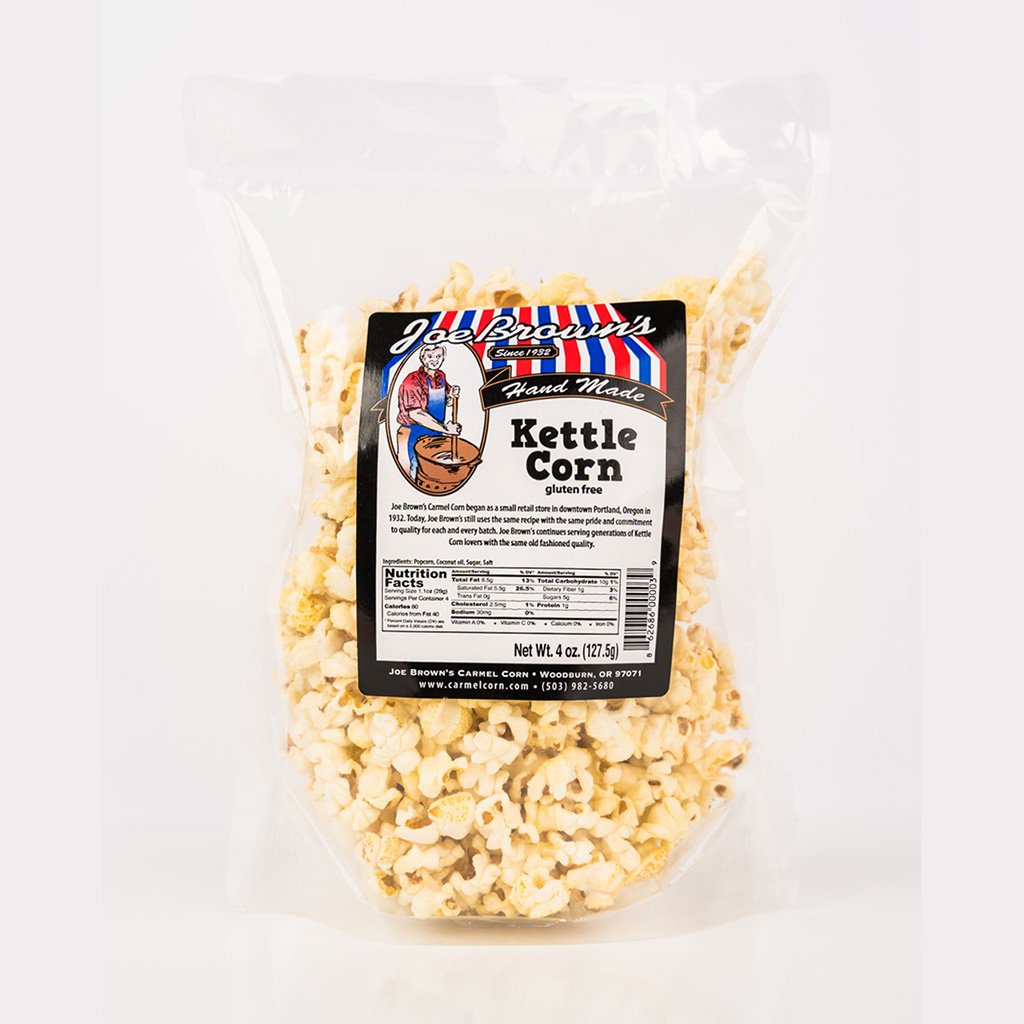 Kettle Corn Popcorn Joe Brown's Carmel Corn 